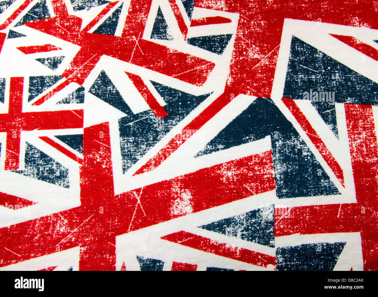 Britischen Union Jack Flagge montage Hintergrund Stockfoto