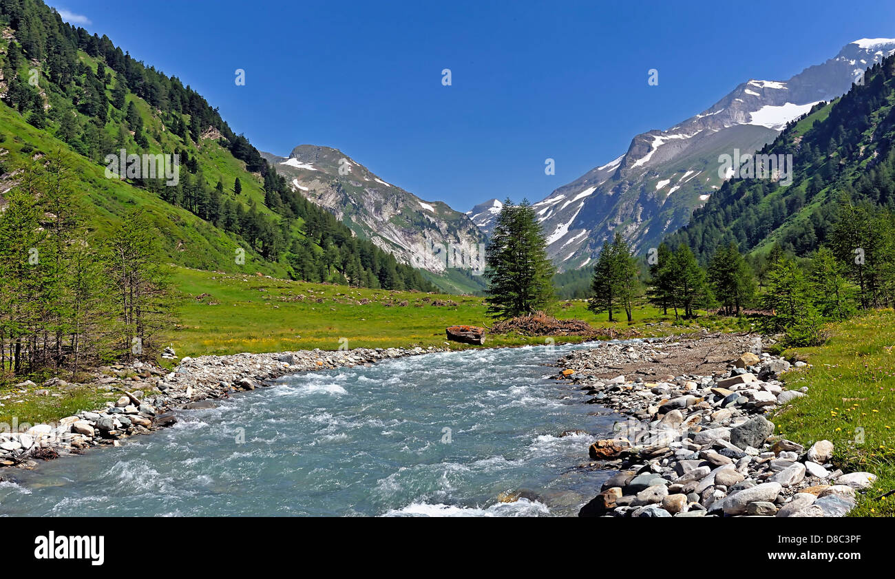 Frühling im Dorfertal, Hohe Tauern, Österreich Stockfoto