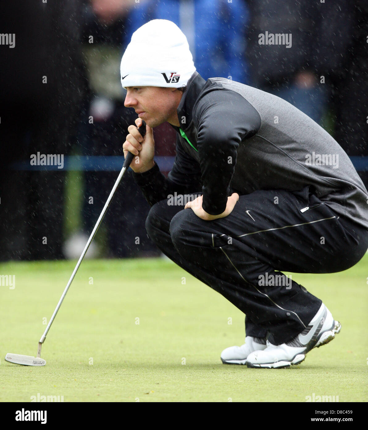 24.05.2013 Wentworth, England.  Rory McIlroy während der BMW PGA Championship Runde 2 von Wentworth Golf Club Stockfoto
