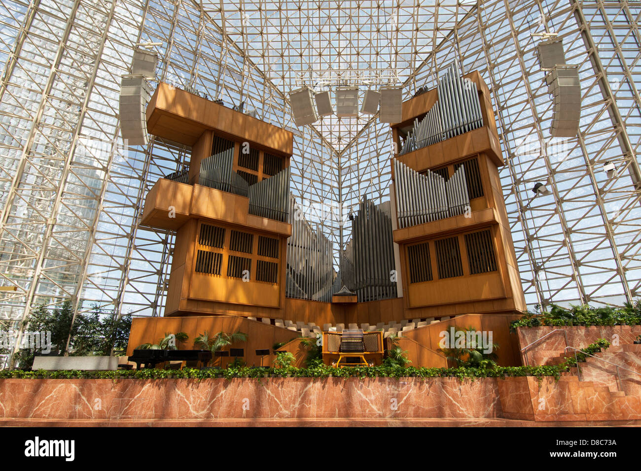 Die Orgel in der Crystal Cathedral, Garden Grove, Kalifornien USA Stockfoto