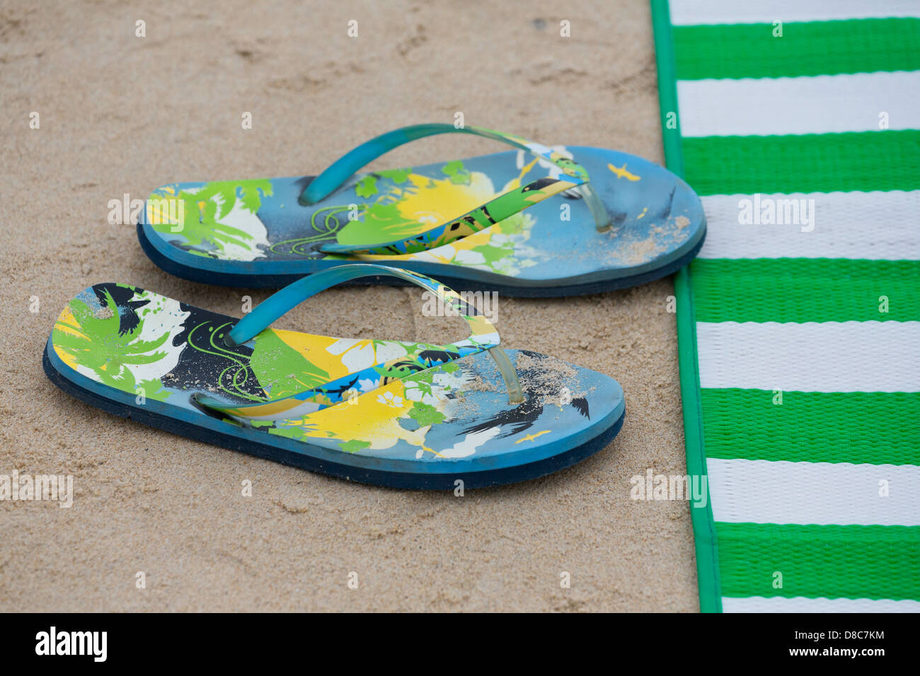 Flip-Flops am Patong Beach in Phuket, Thailand Stockfoto