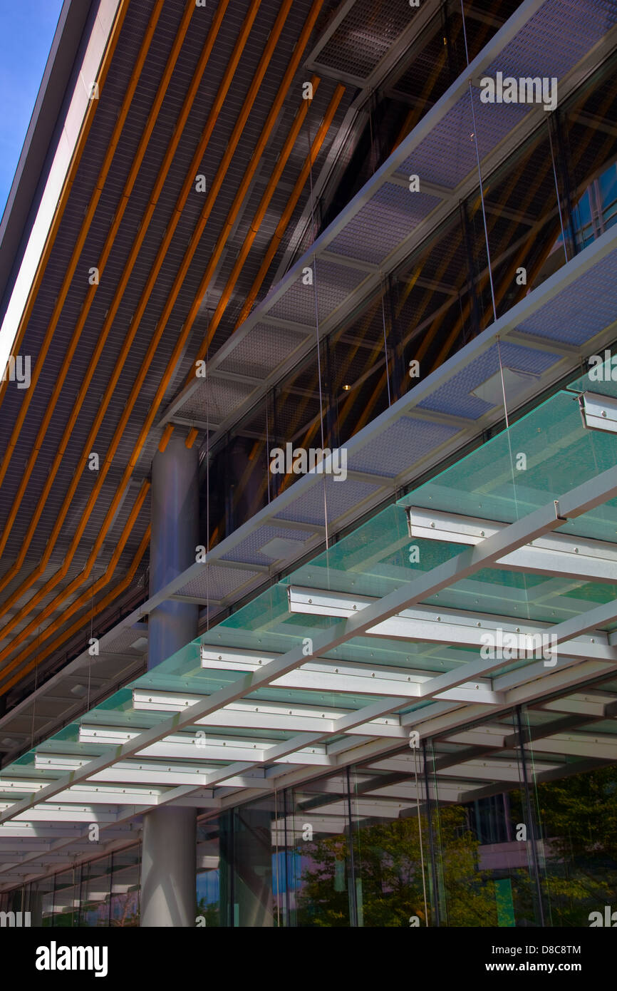 Architektonische Abstract of the Vancouver Convention Centre, Kanada Stockfoto