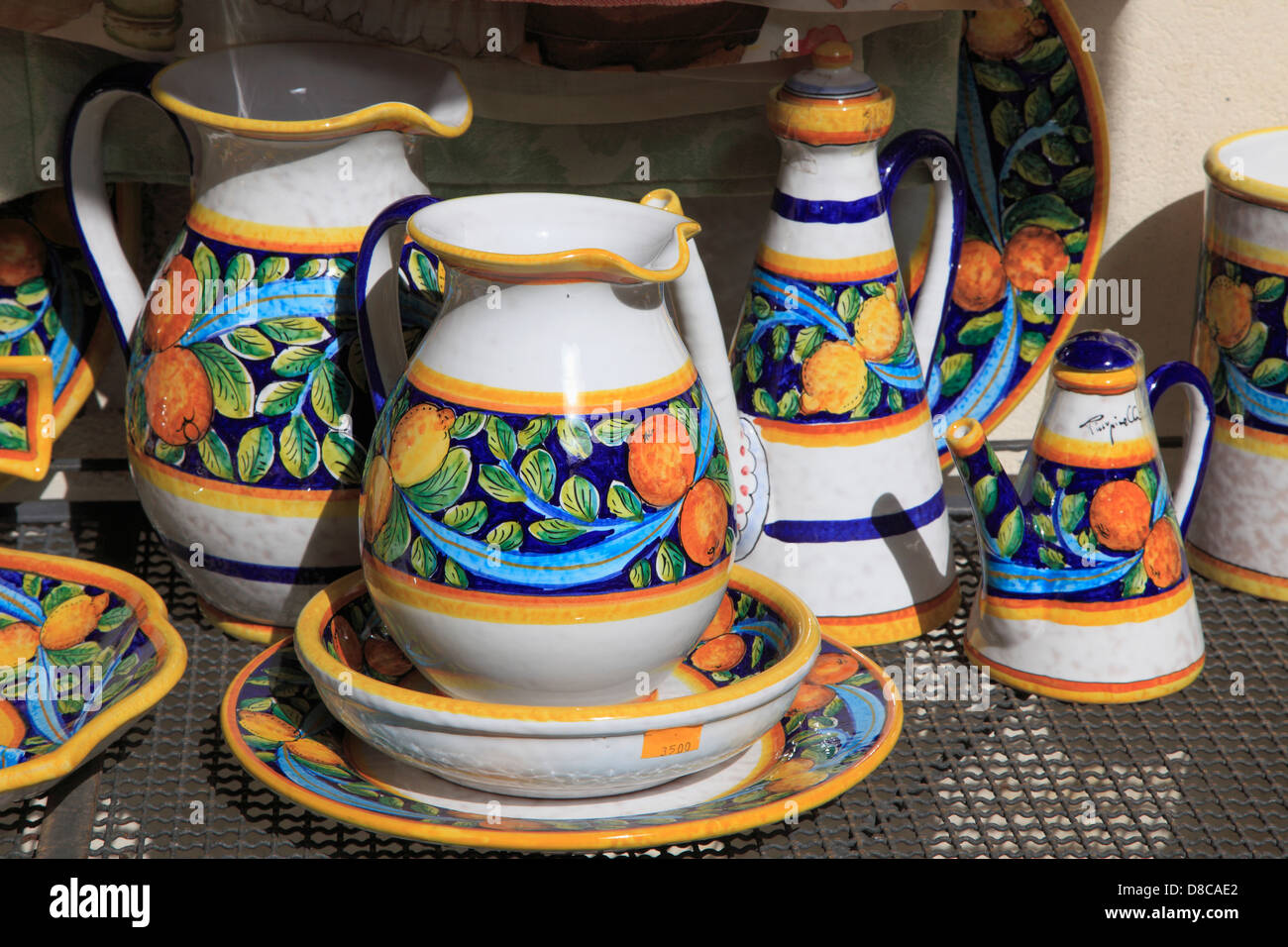 Italien, Sizilien, Taormina, Keramik Shop, Stockfoto