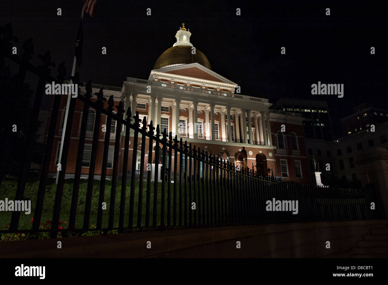 Das Massachusetts State House. Stockfoto