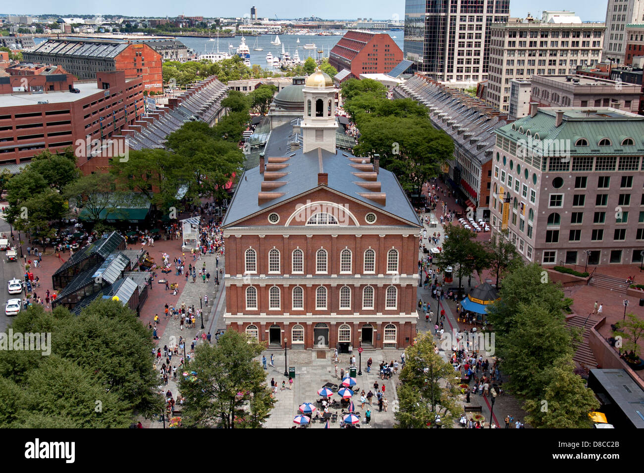 Faneuil Hall in Boston, Massachusetts. Stockfoto