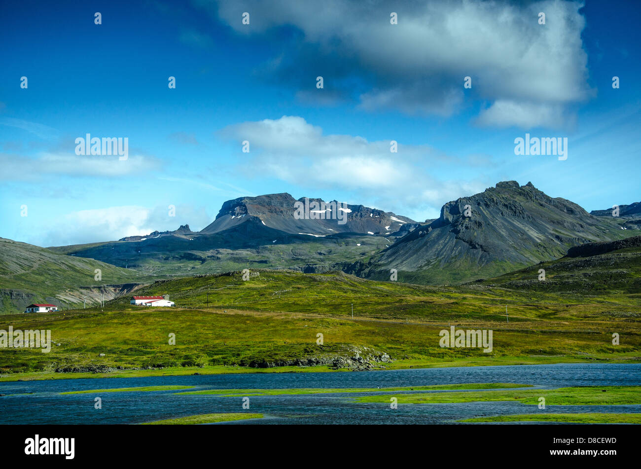 Schöne Landschaft Islands Stockfoto