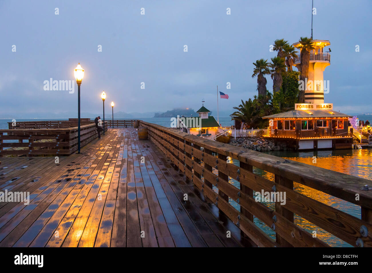 Berühmten Pier 39 an der Fishermans Wharf in San Francisco Stockfoto