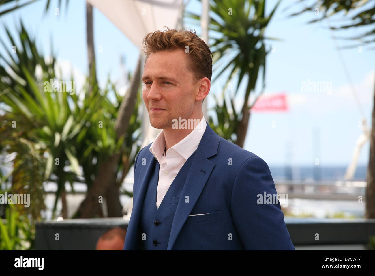 Schauspieler Tom Hiddleston bei nur Lovers links lebendig Photocall Cannes Filmfestival am Samstag, 26. Mai Mai 2013 Stockfoto