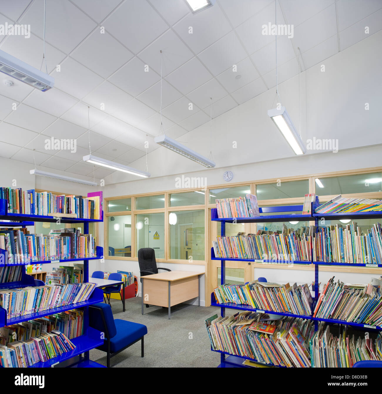 Schulbibliothek Stockfoto
