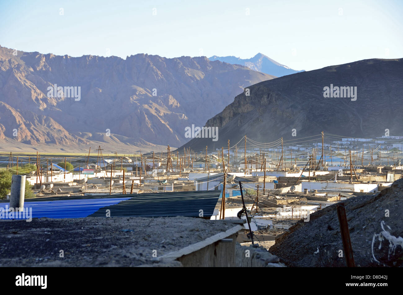 Murgab, einer kirgisischen Stadt im Pamir, Tadschikistan Stockfoto