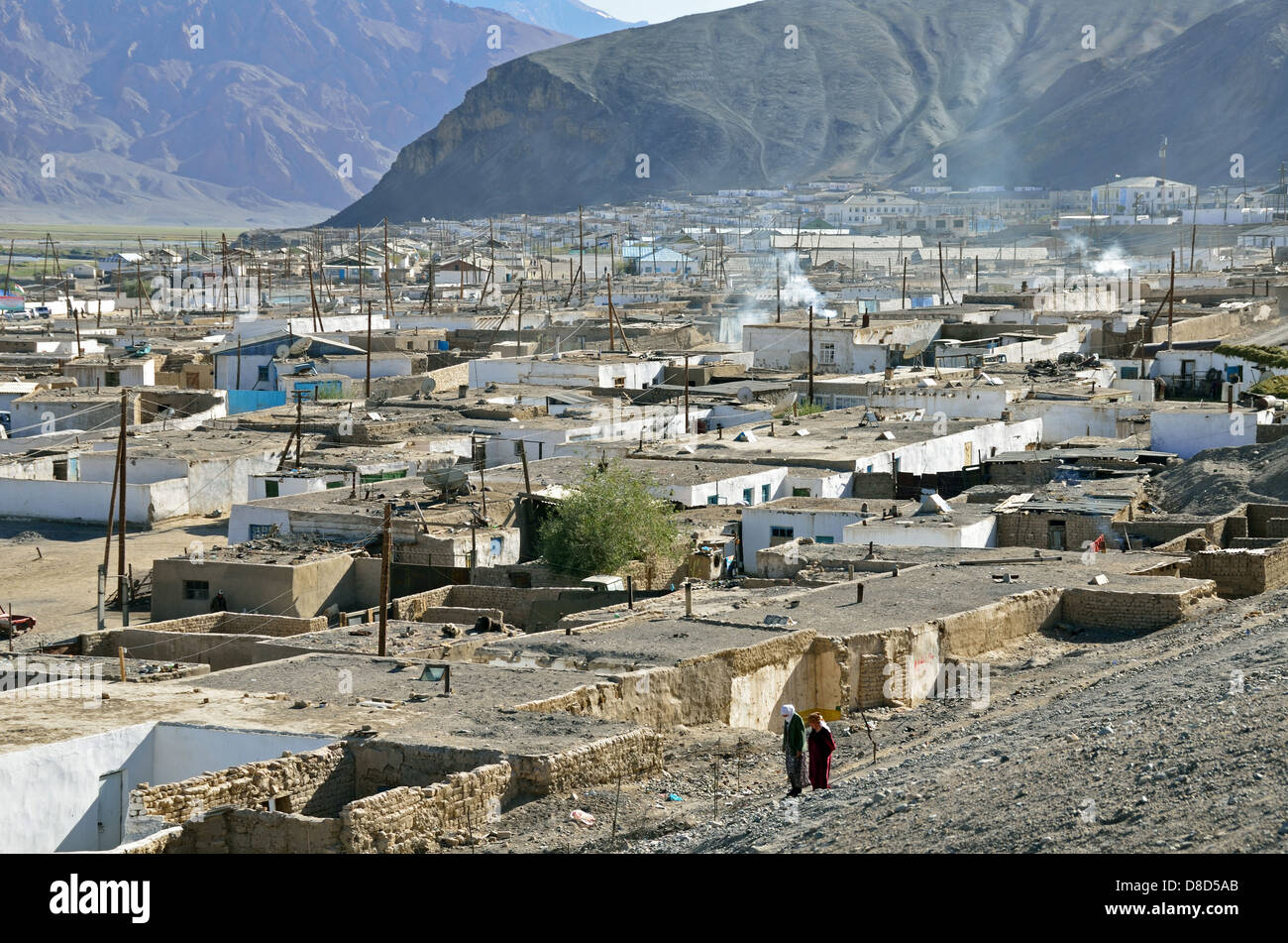 Murgab, einer kirgisischen Stadt im Pamir, Tadschikistan Stockfoto