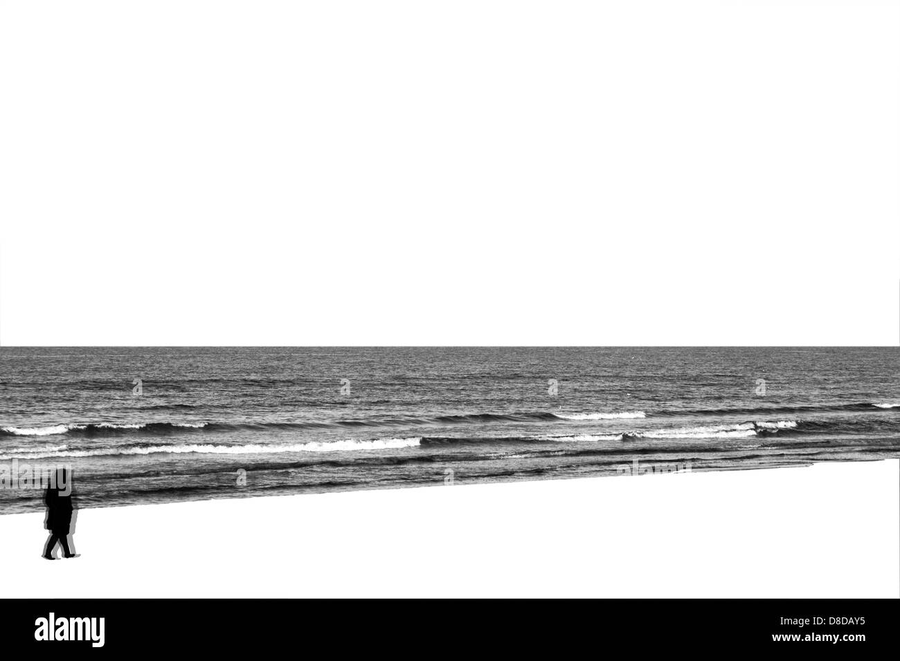 Entlang der Sea-abstrakt Stockfoto