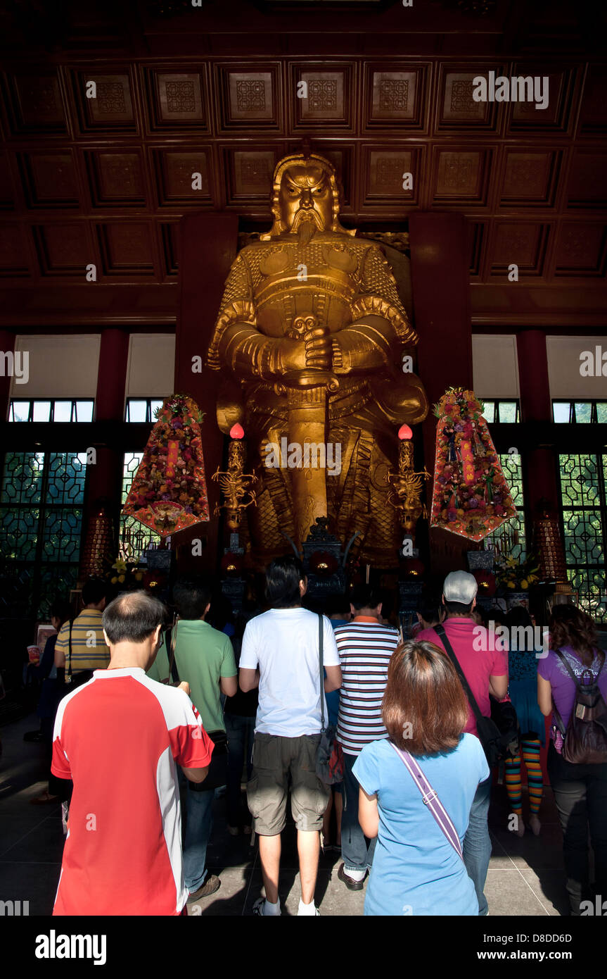 Anbeter Che Kung Tempel, Sha Tin, Hong Kong Stockfoto