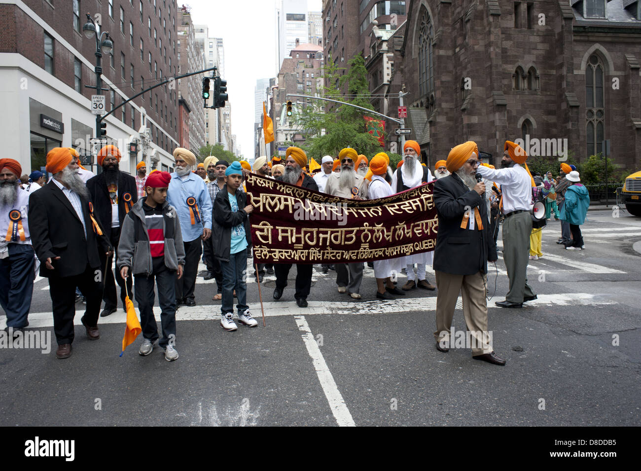 New York City, New York: 25. jährlichen Sikh Day Parade, 2012. Stockfoto