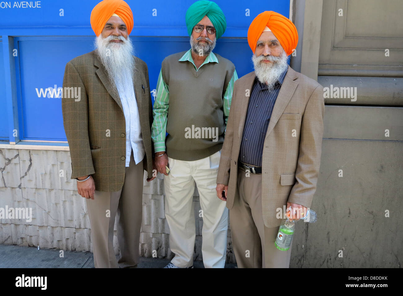 Der sechsundzwanzigsten jährliche Sikh Day Parade auf der Madison Avenue in Manhattan, 2013. Stockfoto