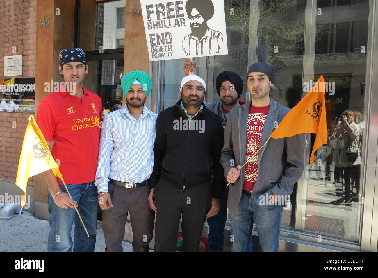 Der sechsundzwanzigsten jährliche Sikh Day Parade auf der Madison Avenue in Manhattan, 2013. Stockfoto