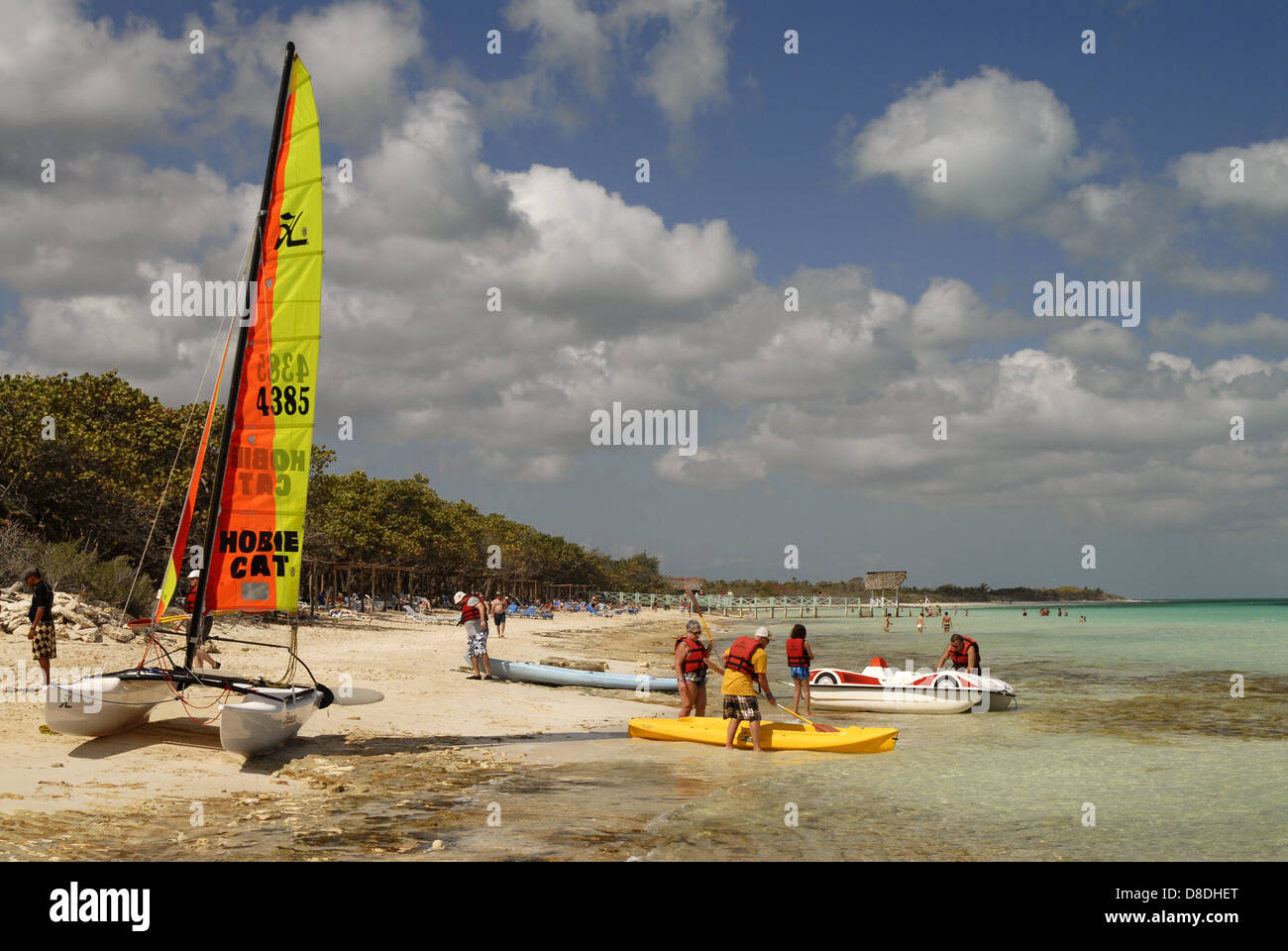 Segelboot, Cayo Coco, Kuba Stockfoto