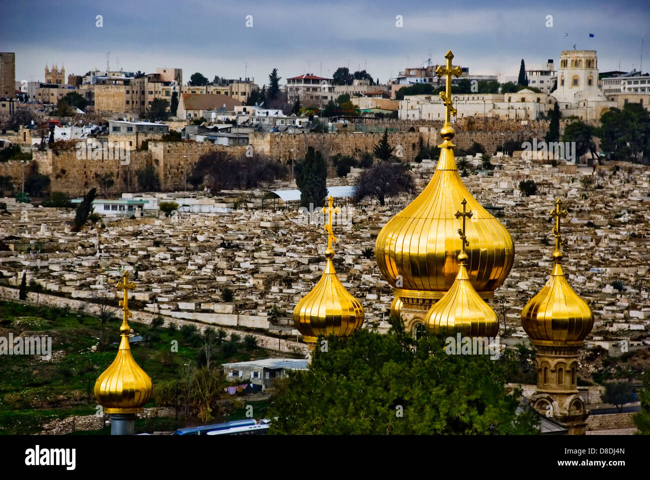 Russische orthodoxe Kirche der Hl. Maria Magdalena aus Israel Stockfoto