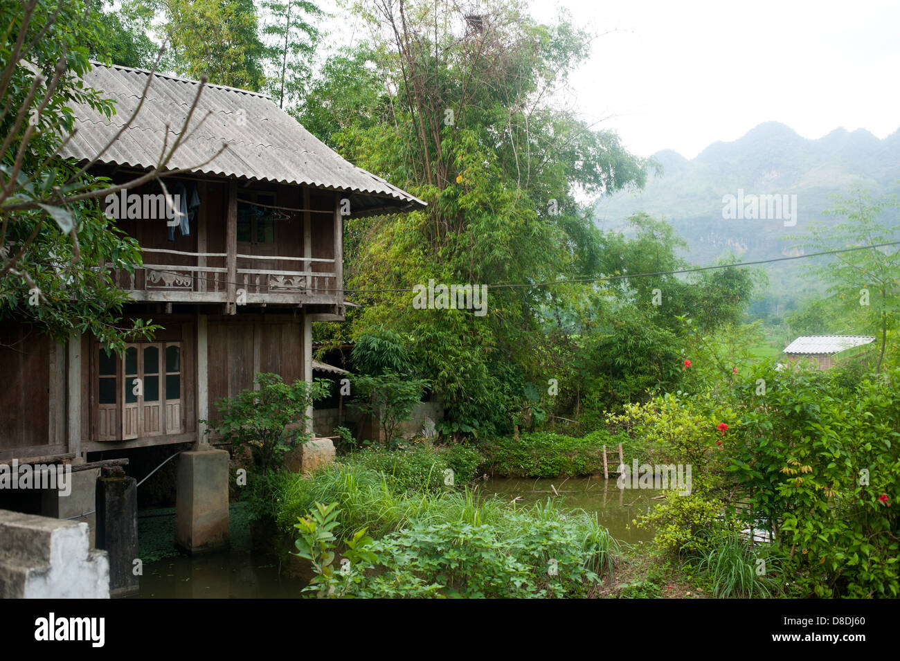 Mai Chau Dorf, Nord-Vietnam- Stockfoto