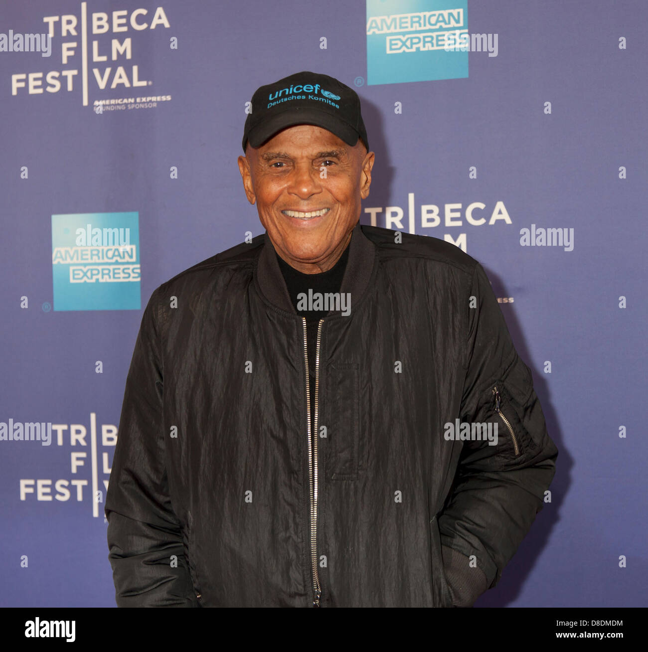 NEW YORK, USA - 24 APRIL: Sänger, Songwriter, Schauspieler Harry Belafonte besucht 2013 Tribeca Film Festival am 24. April 2013 in New York City Stockfoto