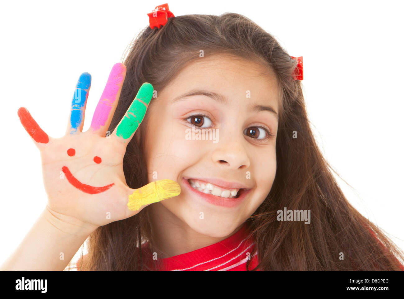 glückliches Lächeln, Lächeln Kind junge oder Mädchen Stockfoto