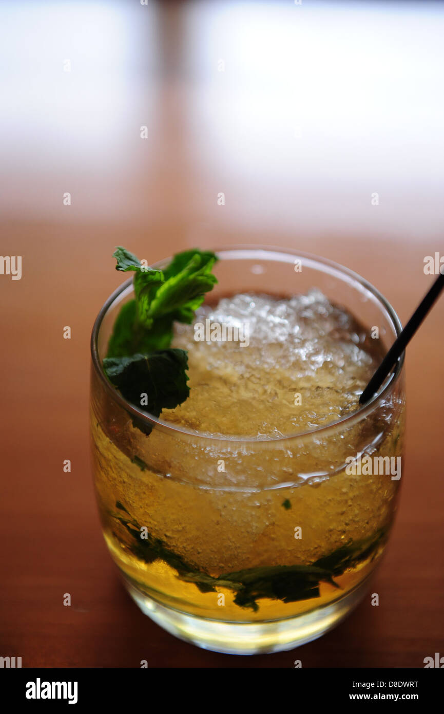 Museum Hotel USA Kentucky KY Louisville 21 Restaurant Nachweis über Main - Mint Julep Stockfoto
