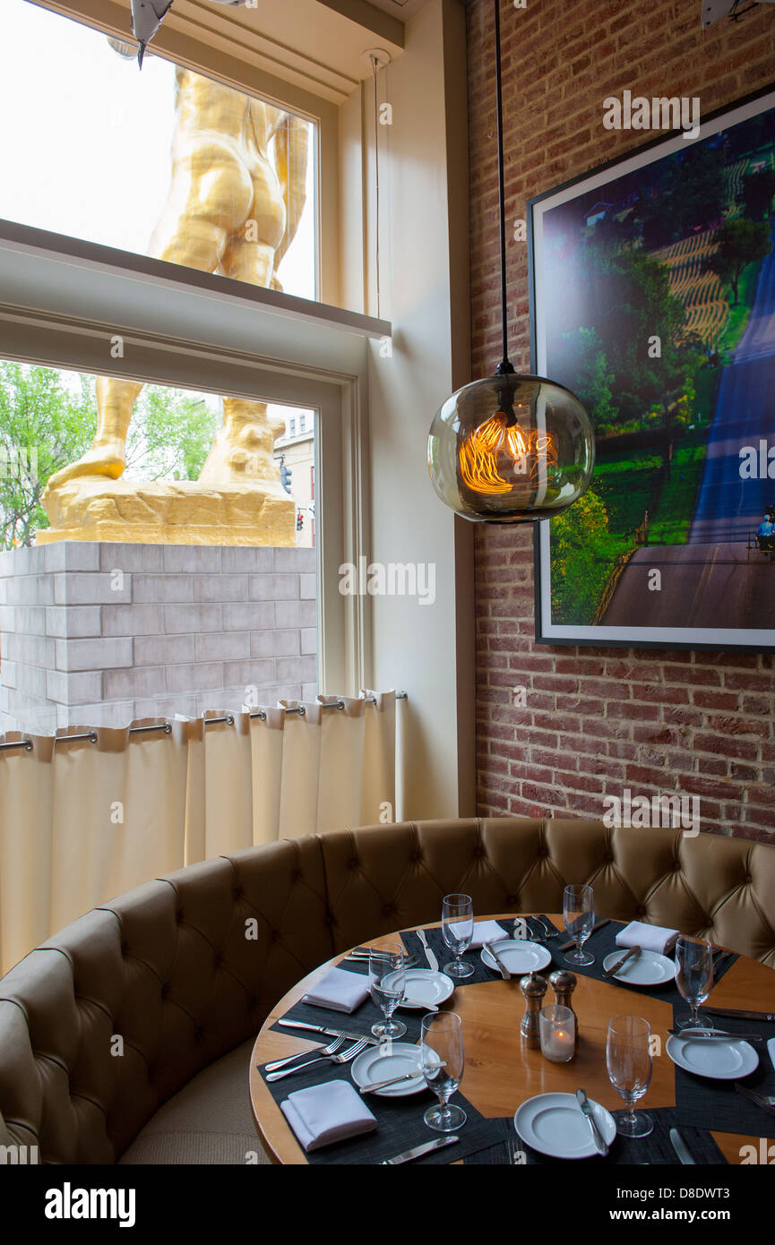 Museum Hotel USA Kentucky KY Louisville 21 Restaurant Nachweis über Main - Interieur Stockfoto