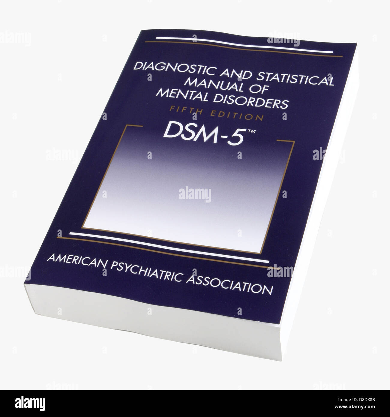 Diagnostische und Statistische Manual psychischer Störungen, 5. Ausgabe (DSM-5), die von der American Psychiatric Association veröffentlicht. Stockfoto