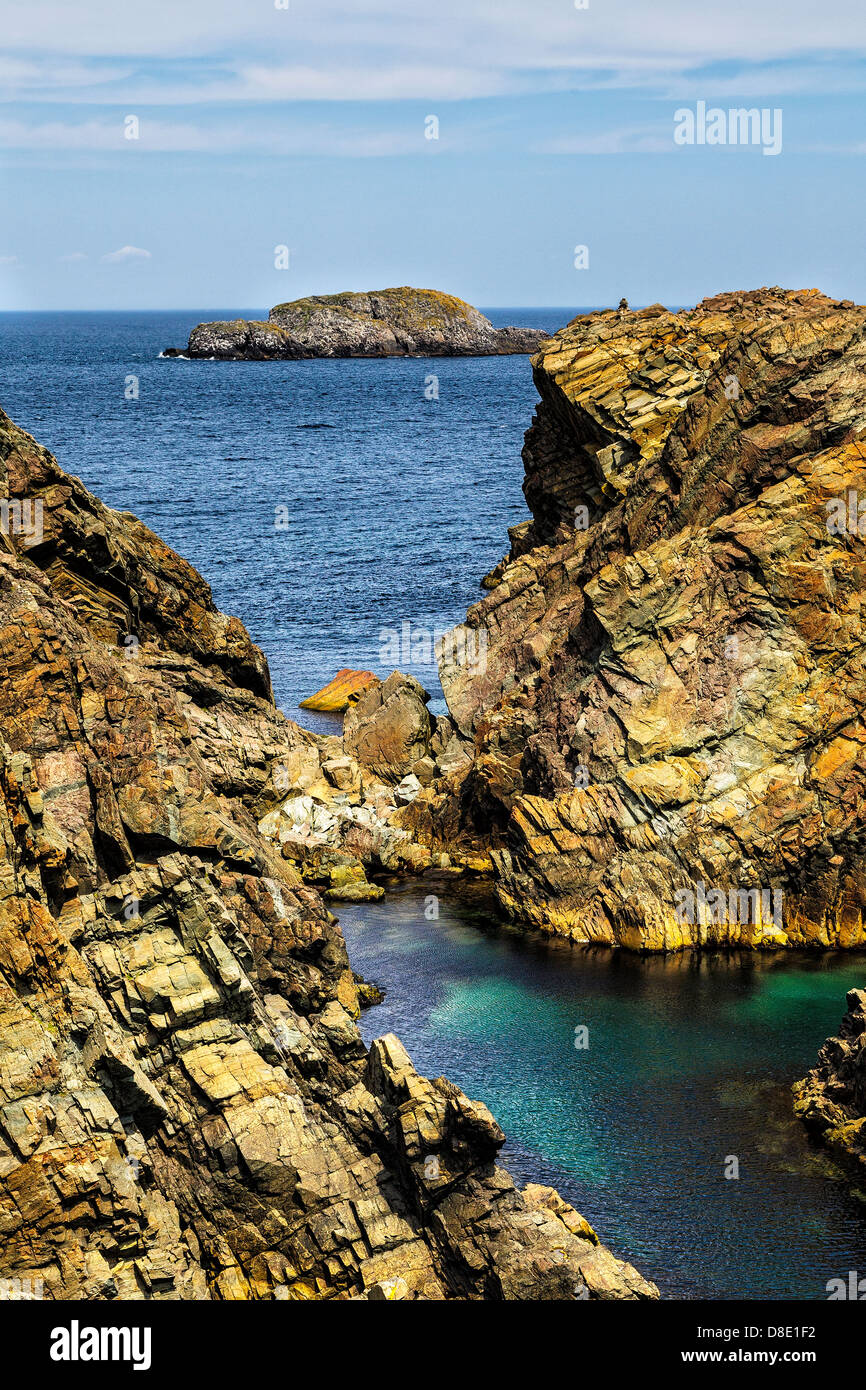 Dramatische Seascape Blick vom Cape Bonavista, Neufundland Stockfoto