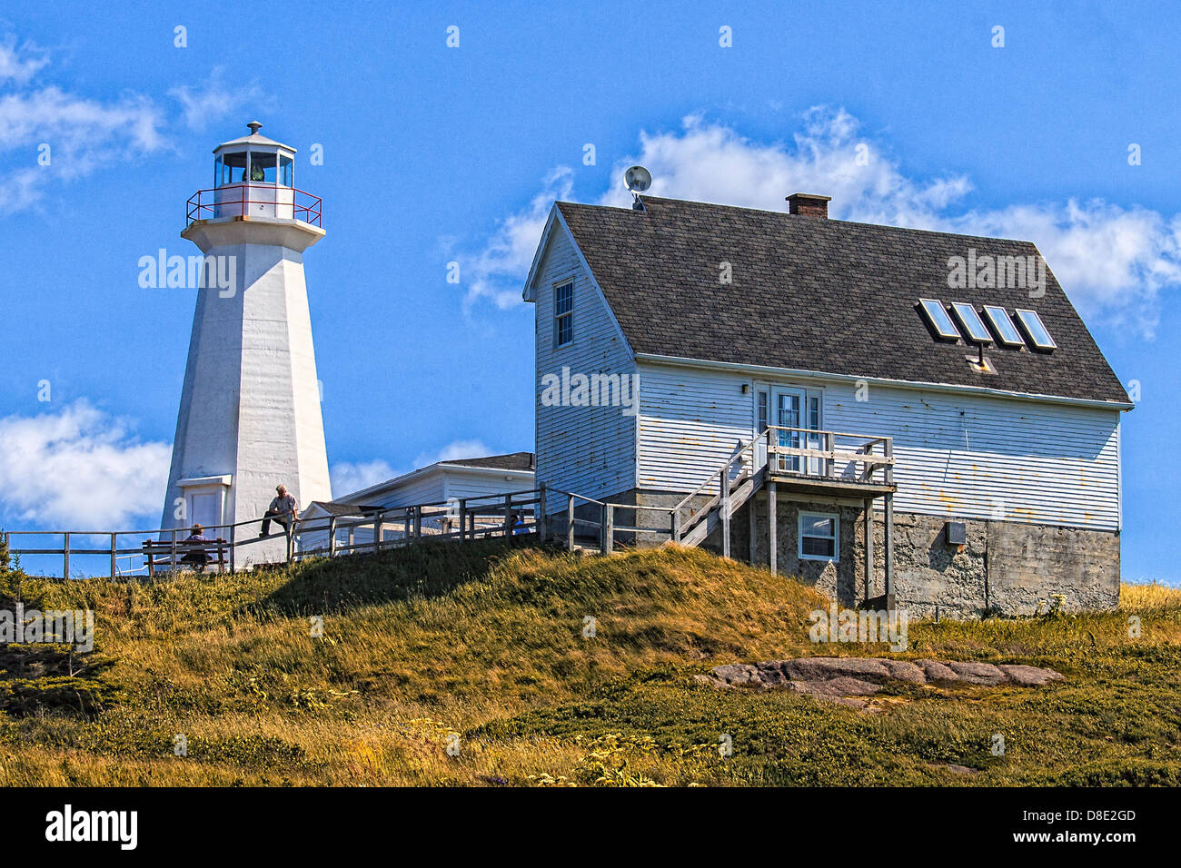 Älteste stehende Leuchtturm Cape Spear, Neufundland Stockfoto