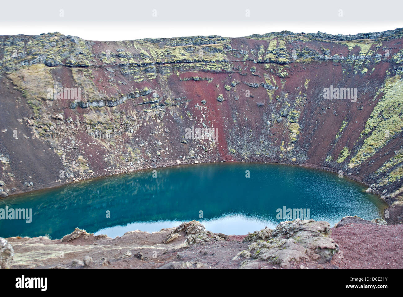 Keriò, Kerith oder Kerid, vulkanische Krater, See, Island, Europa Stockfoto