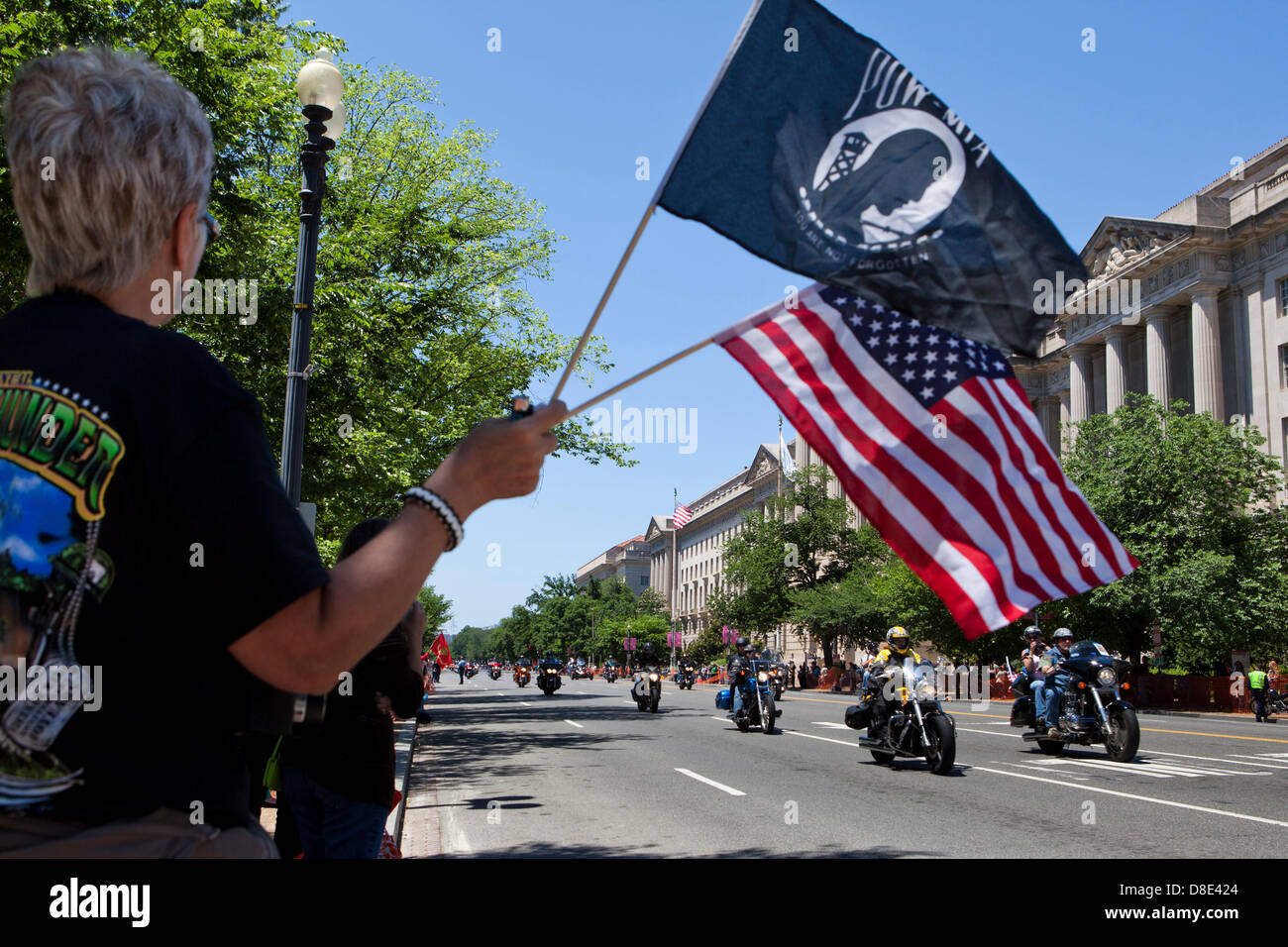 Rollender Donner am Memorial Day 2013 - Washington, DC USA Stockfoto