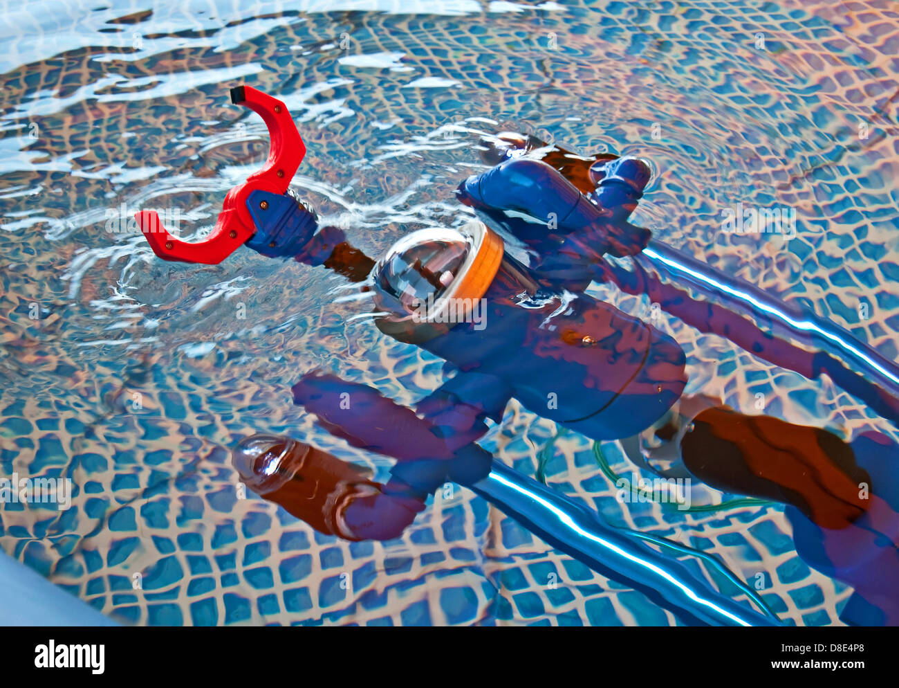 Dieser Wasser-Roboter ist an eine öffentliche Bildung stand auf der Kirmes vorgeführt. Stockfoto