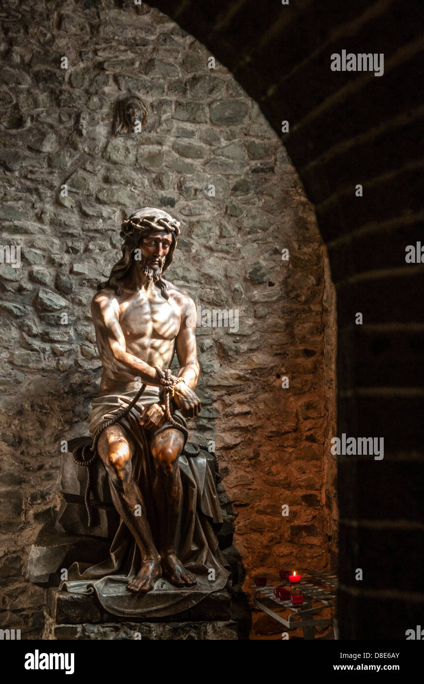 Jesus Figur in der Basilika des Heiligen Blutes, Brügge, Belgien Stockfoto Jesus Figur in der Basilika des Heiligen Blutes, Brügge, Belgien Stockfoto