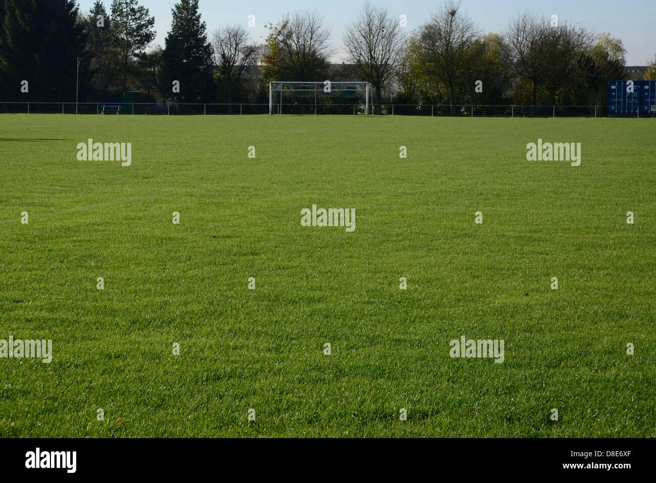 Fußballplatz, Bruchenbruecken, Friedberg, Hessen, Deutschland, Europa Stockfoto