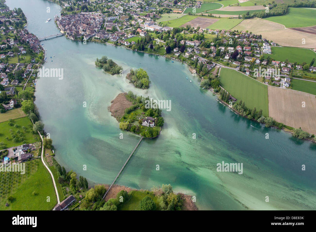 Insel Werd und Stein am Rhein, Schweiz, Europa Stockfoto