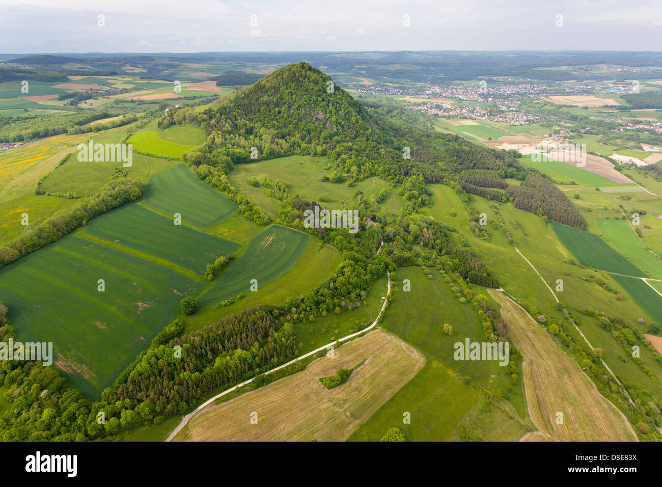 Hohenhewen, Hegau, Baden-Wuerttermberg, Deutschland, Europa Stockfoto