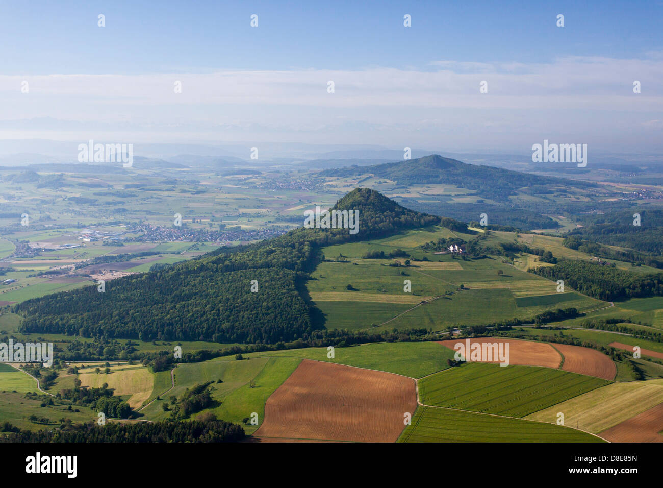 Hohentwiel, Hohenhewen, Hohenstoffeln, Hegau, Baden-Württemberg, Deutschland, Europa Stockfoto
