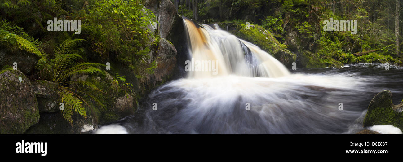 Wasserfall Krai-Woog-Gumpen, Hotzenwald, Schwarzwald, Baden-Württemberg, Deutschland, Europa Stockfoto