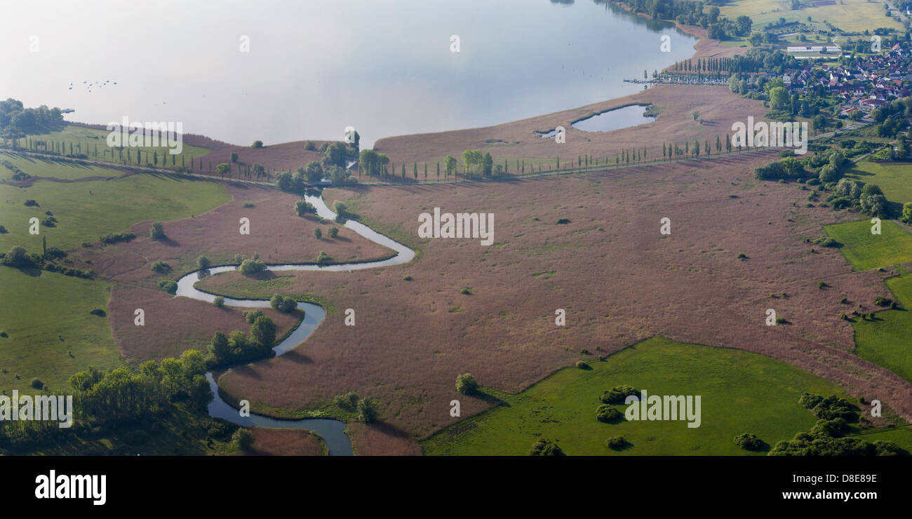 Mund Fluss Aach in den Bodensee, Baden-Württemberg, Deutschland, Europa Stockfoto