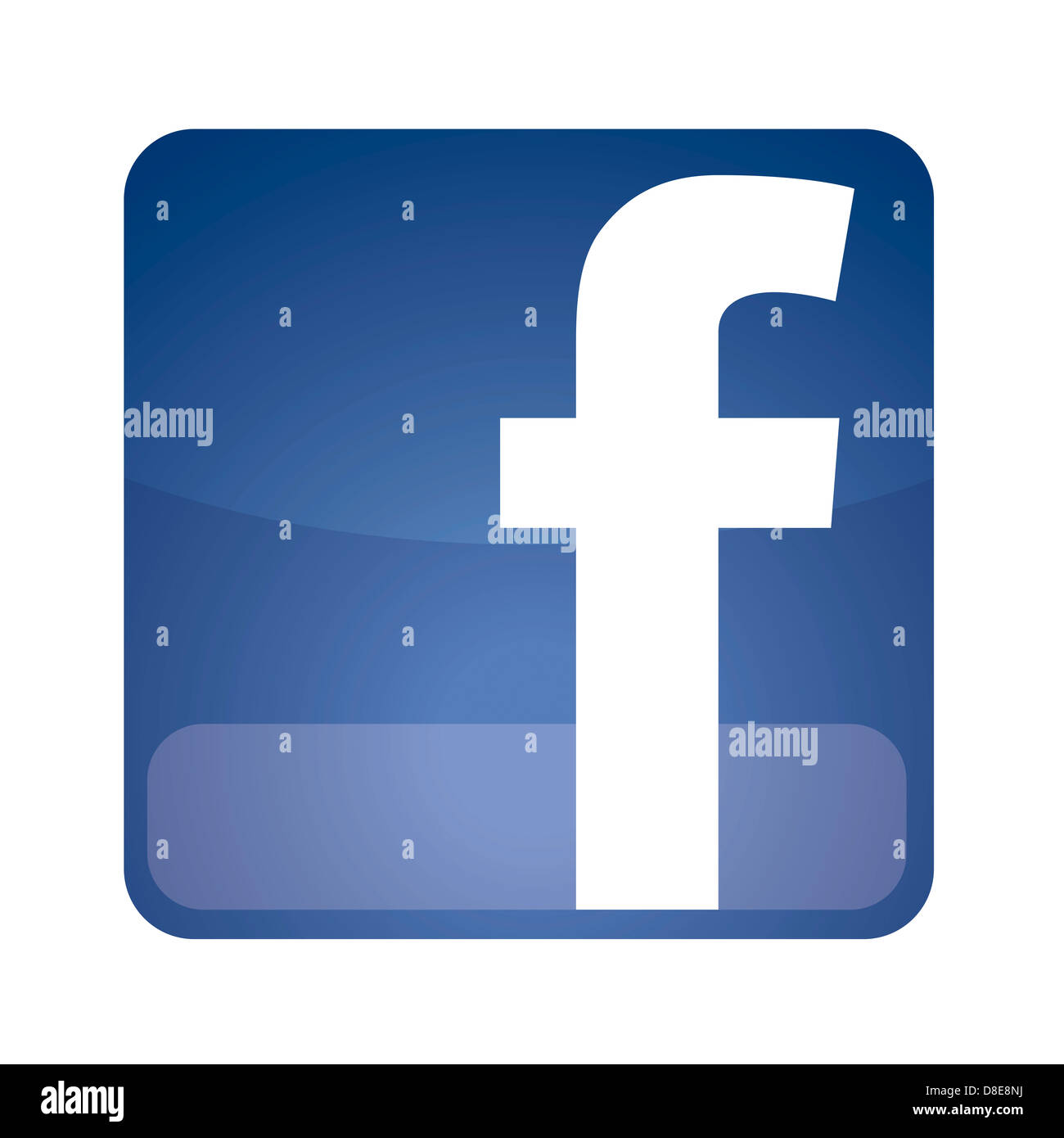 Facebook Logo Symbol Flagge Stockfoto