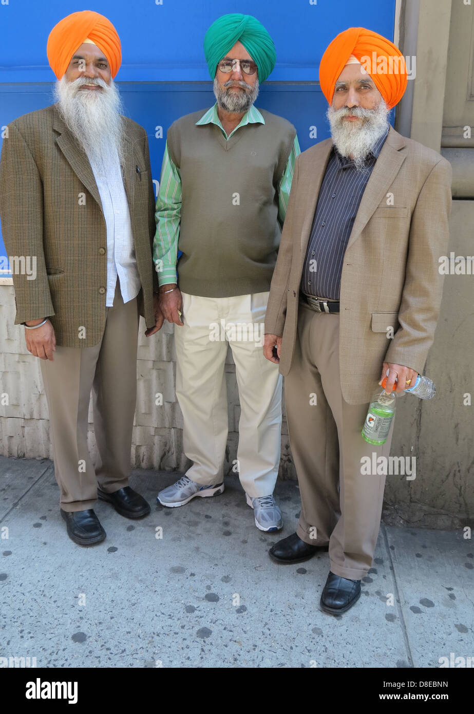 Der sechsundzwanzigsten jährliche Sikh Day Parade auf der Madison Avenue in Manhattan, 2013. Stockfoto