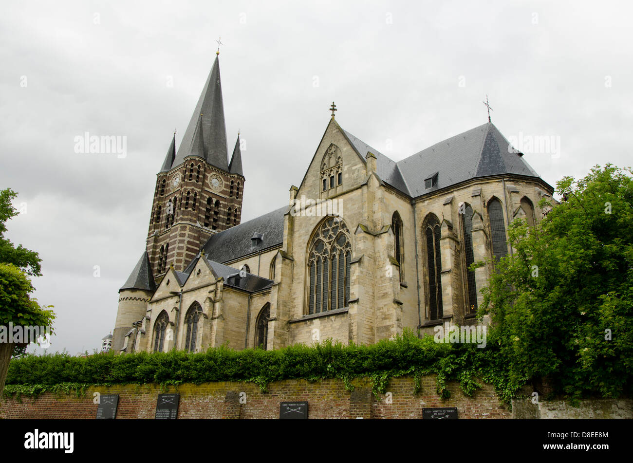 Die imperiale Abtei in der mittelalterlichen Stadt Thorn, in der niederländischen Provinz Limburg. Niederlande. Stockfoto