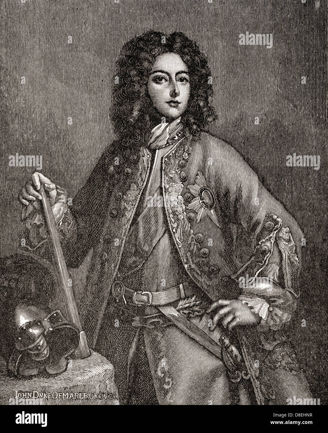 John Churchill, 1. Duke of Marlborough, Fürst von Mindelheim, 1650 – 1722. Englischer Soldat und Staatsmann. Stockfoto
