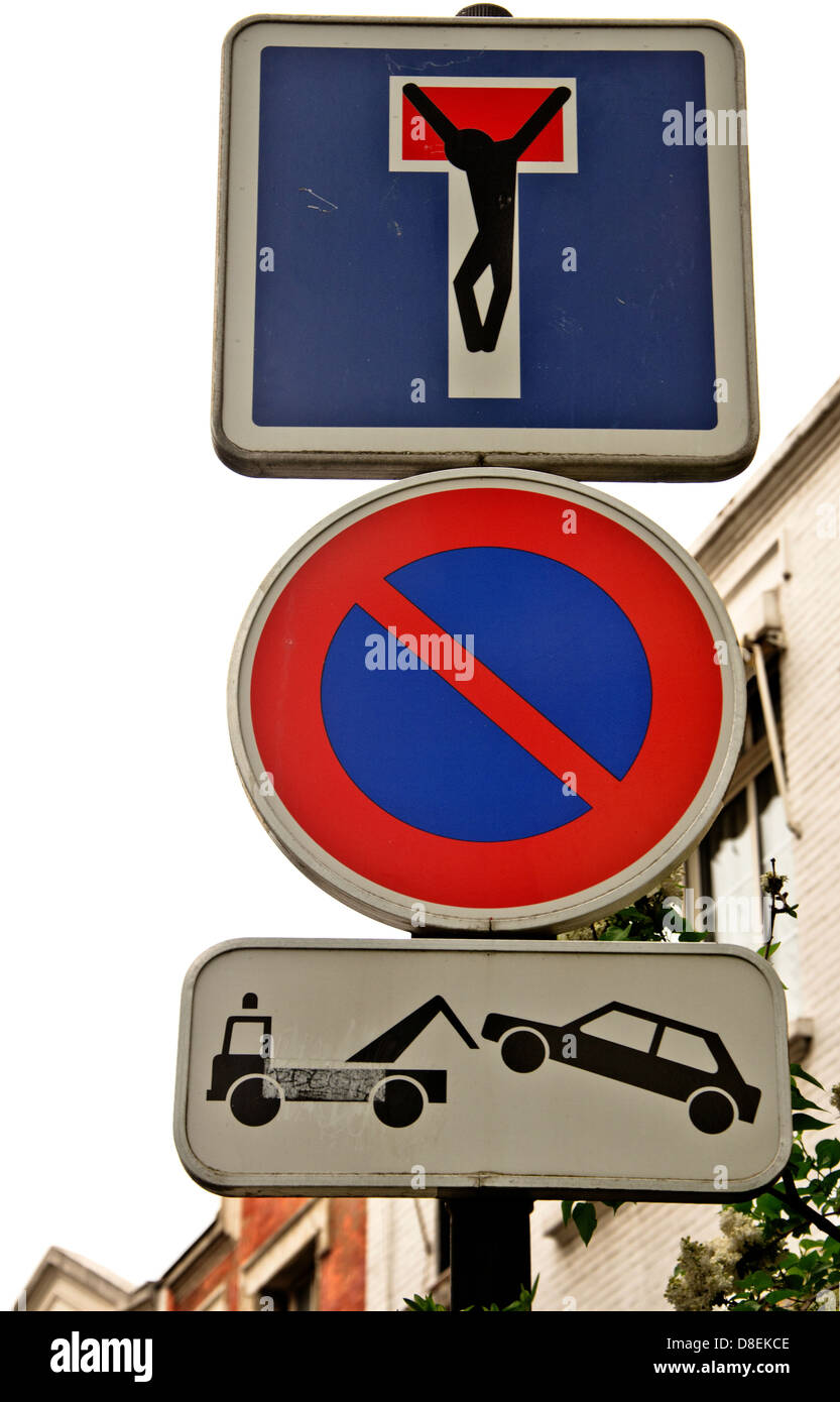 Anzeichen von transit Stockfoto