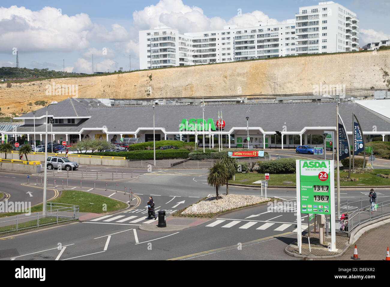 ASDA Supermarkt Shop in Brighton Marina Stockfoto