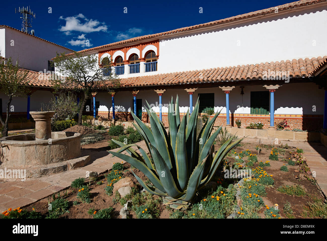 Atrium der Convento de Santa Teresa, Potosi, Bolivien Stockfoto