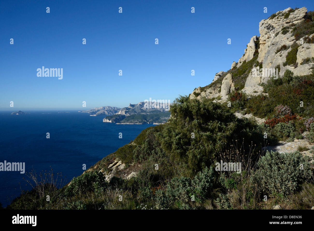 Cap Canaille, Cassis, Provence, Frankreich Stockfoto