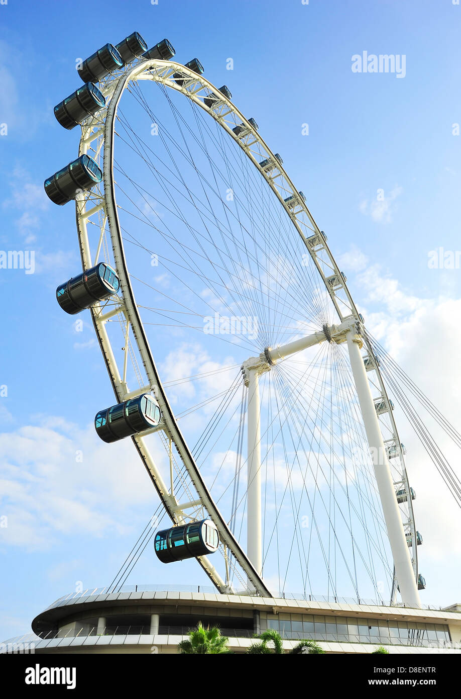 Singapore Flyer - das größte Riesenrad der Welt. Stockfoto