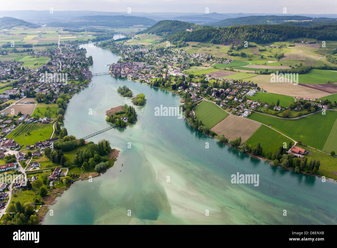 Insel Werd und Stein am Rhein, Schweiz, Europa Stockfoto